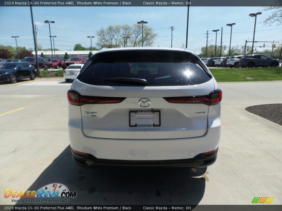 2024 Mazda CX-90 Preferred Plus AWD Rhodium White Premium / Black Photo #5