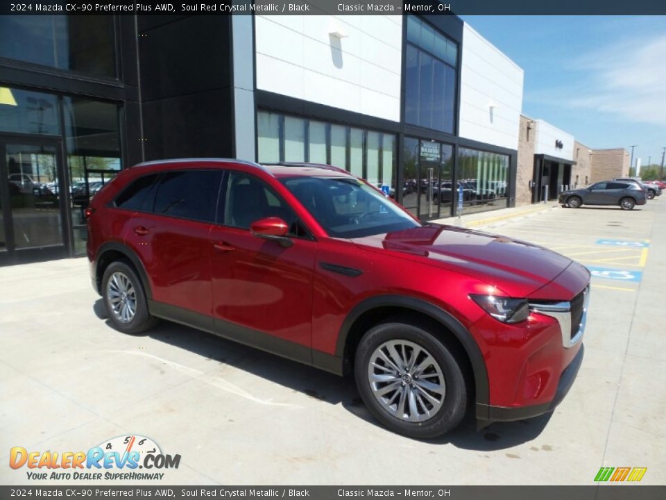 Front 3/4 View of 2024 Mazda CX-90 Preferred Plus AWD Photo #1