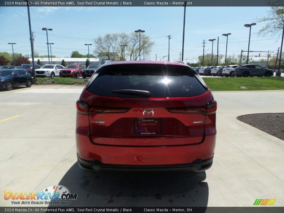 2024 Mazda CX-90 Preferred Plus AWD Soul Red Crystal Metallic / Black Photo #5