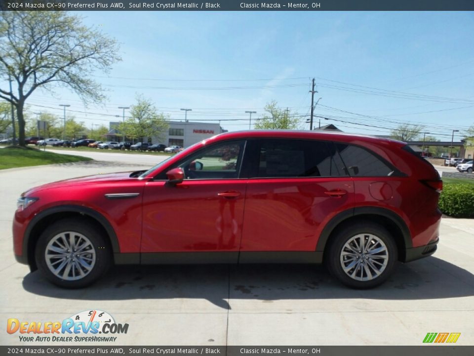 Soul Red Crystal Metallic 2024 Mazda CX-90 Preferred Plus AWD Photo #6