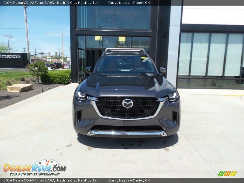 2024 Mazda CX-90 Turbo S AWD Machine Gray Metallic / Tan Photo #2