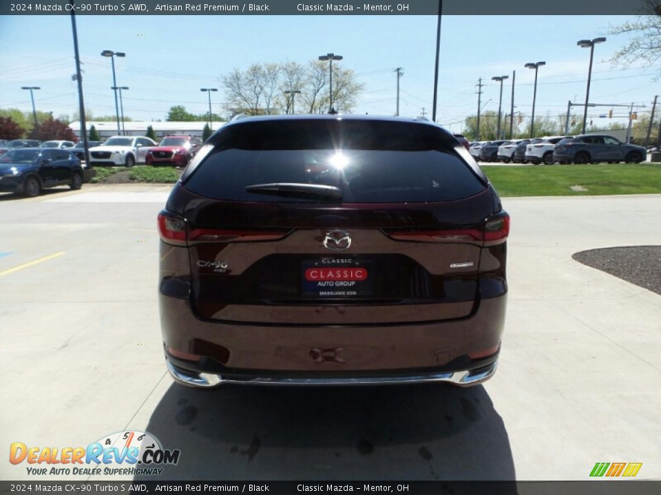 2024 Mazda CX-90 Turbo S AWD Artisan Red Premium / Black Photo #5