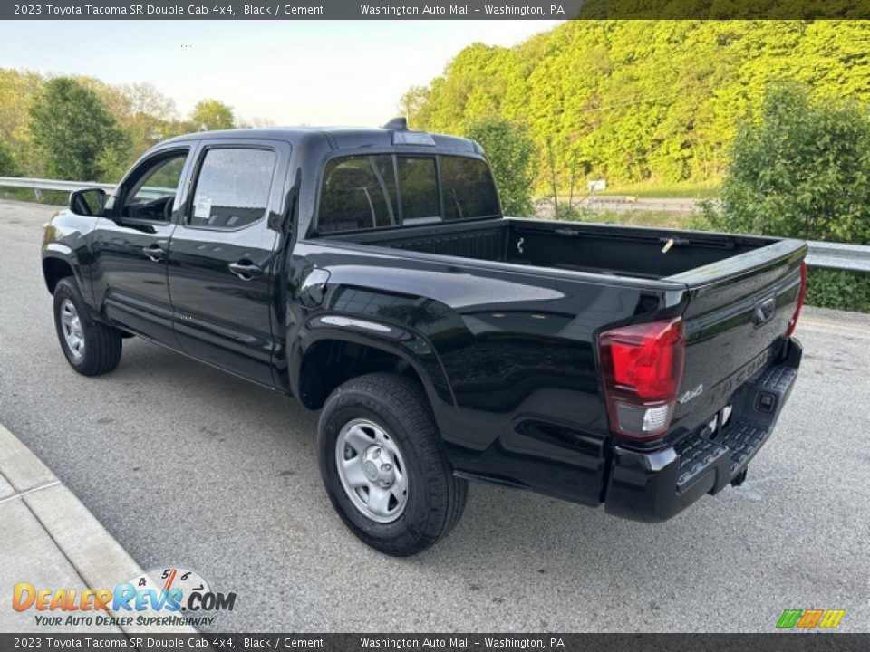 2023 Toyota Tacoma SR Double Cab 4x4 Black / Cement Photo #2