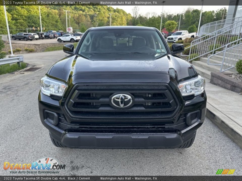 2023 Toyota Tacoma SR Double Cab 4x4 Black / Cement Photo #6