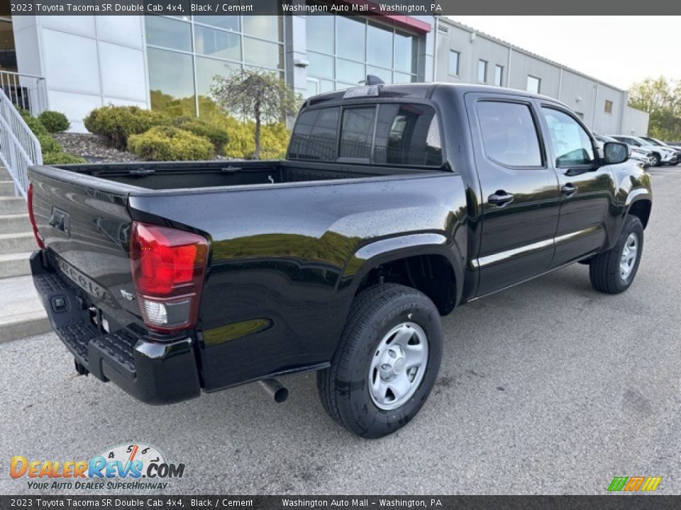 2023 Toyota Tacoma SR Double Cab 4x4 Black / Cement Photo #9