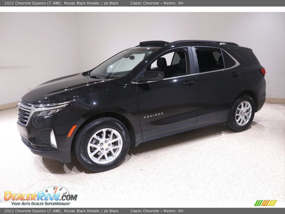 2022 Chevrolet Equinox LT AWD Mosaic Black Metallic / Jet Black Photo #3