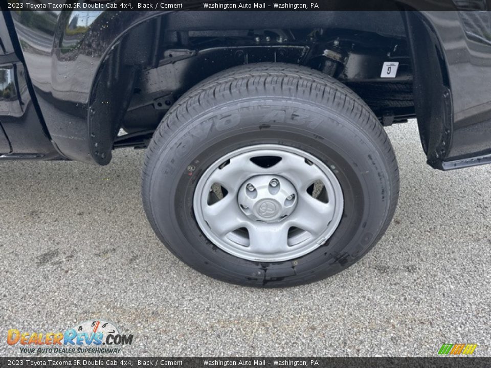 2023 Toyota Tacoma SR Double Cab 4x4 Black / Cement Photo #23