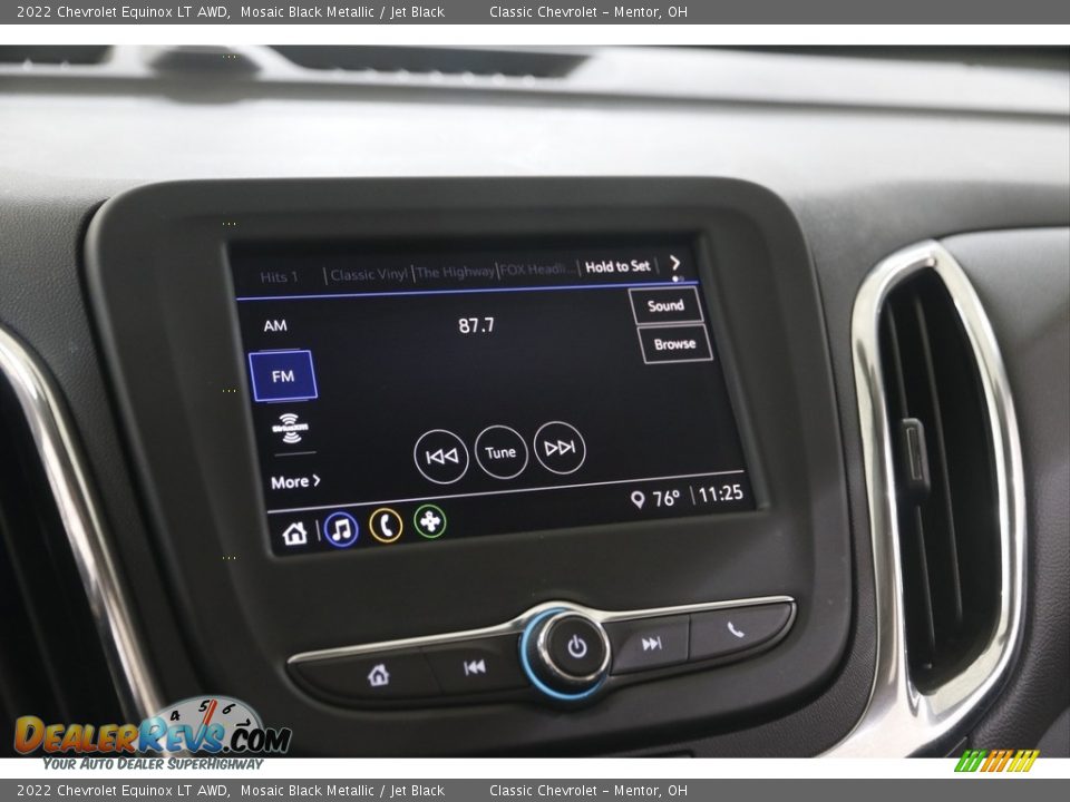 2022 Chevrolet Equinox LT AWD Mosaic Black Metallic / Jet Black Photo #11