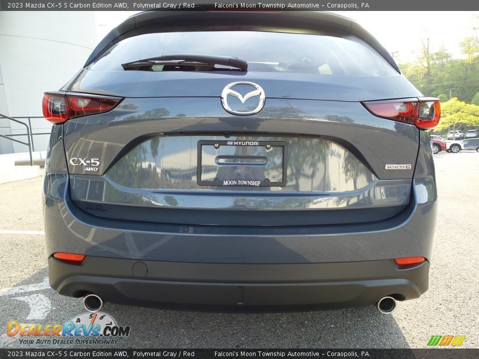 2023 Mazda CX-5 S Carbon Edition AWD Polymetal Gray / Red Photo #3