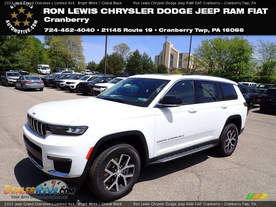 2023 Jeep Grand Cherokee L Limited 4x4 Bright White / Global Black Photo #1