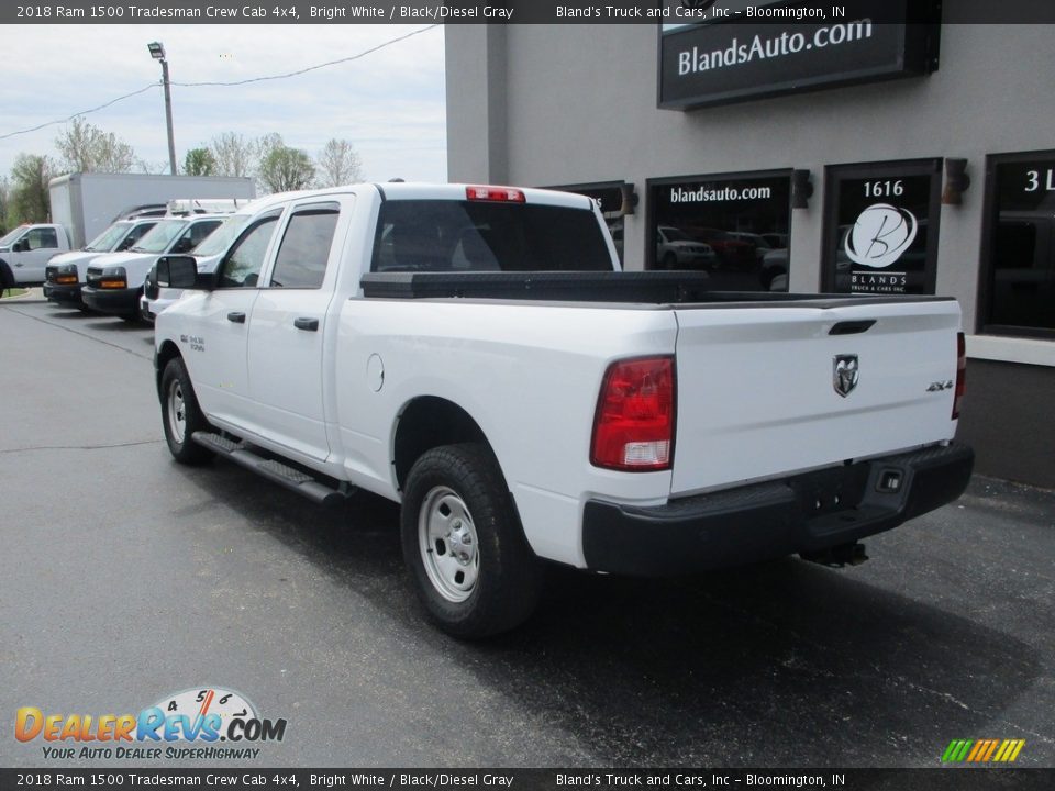 2018 Ram 1500 Tradesman Crew Cab 4x4 Bright White / Black/Diesel Gray Photo #3