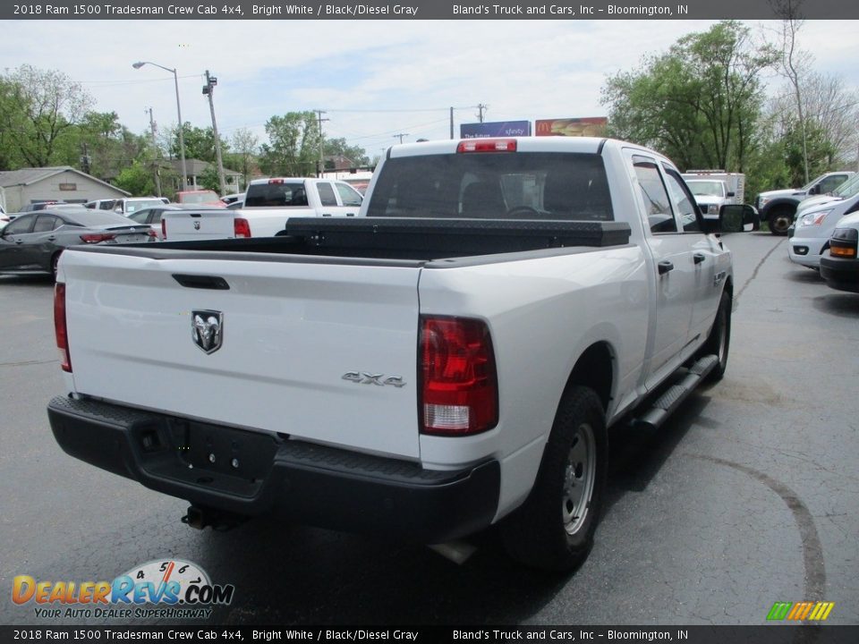 2018 Ram 1500 Tradesman Crew Cab 4x4 Bright White / Black/Diesel Gray Photo #4