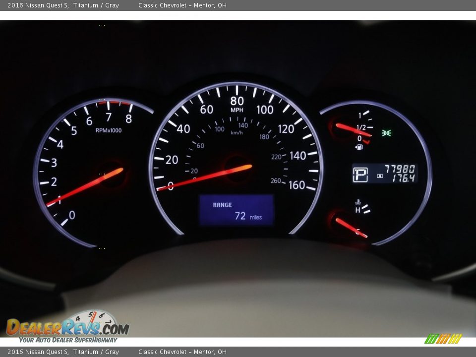 2016 Nissan Quest S Gauges Photo #8