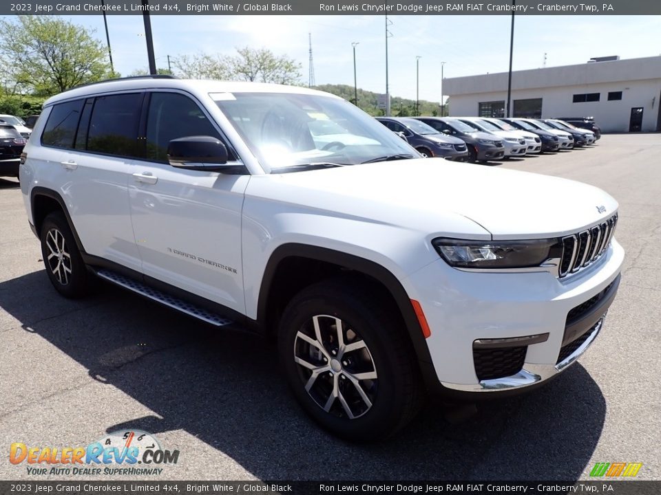 2023 Jeep Grand Cherokee L Limited 4x4 Bright White / Global Black Photo #7