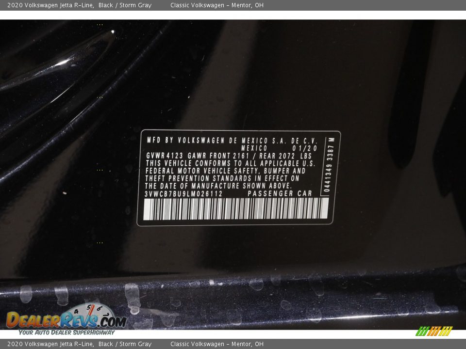 2020 Volkswagen Jetta R-Line Black / Storm Gray Photo #21