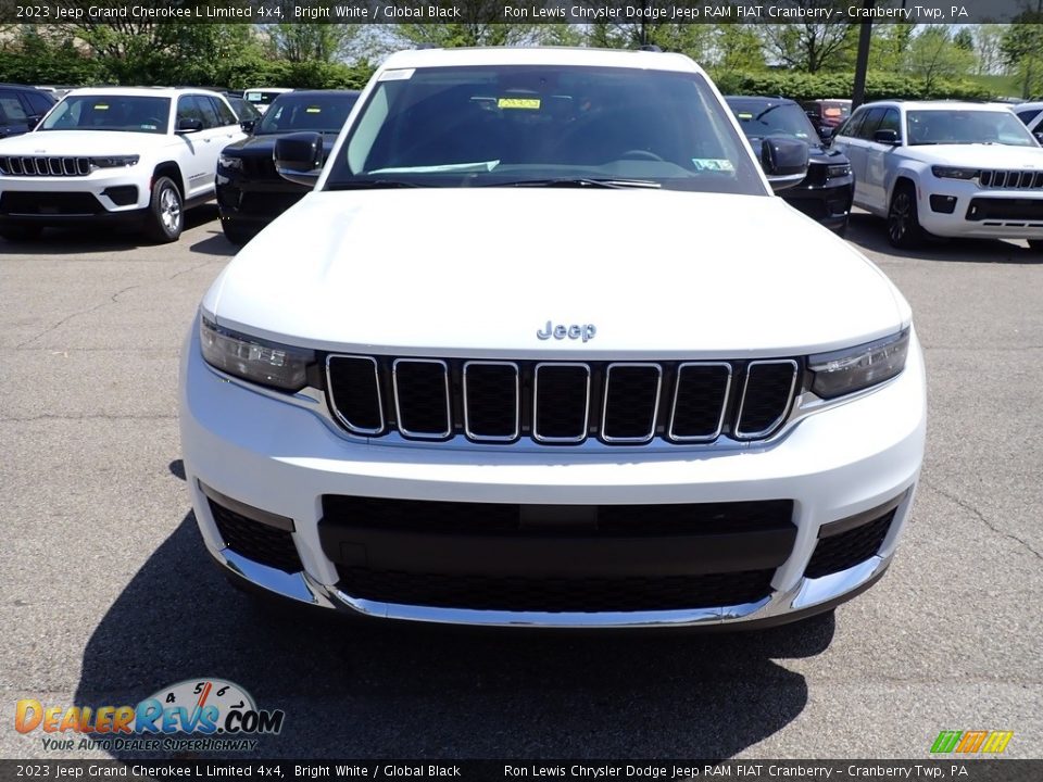 2023 Jeep Grand Cherokee L Limited 4x4 Bright White / Global Black Photo #8