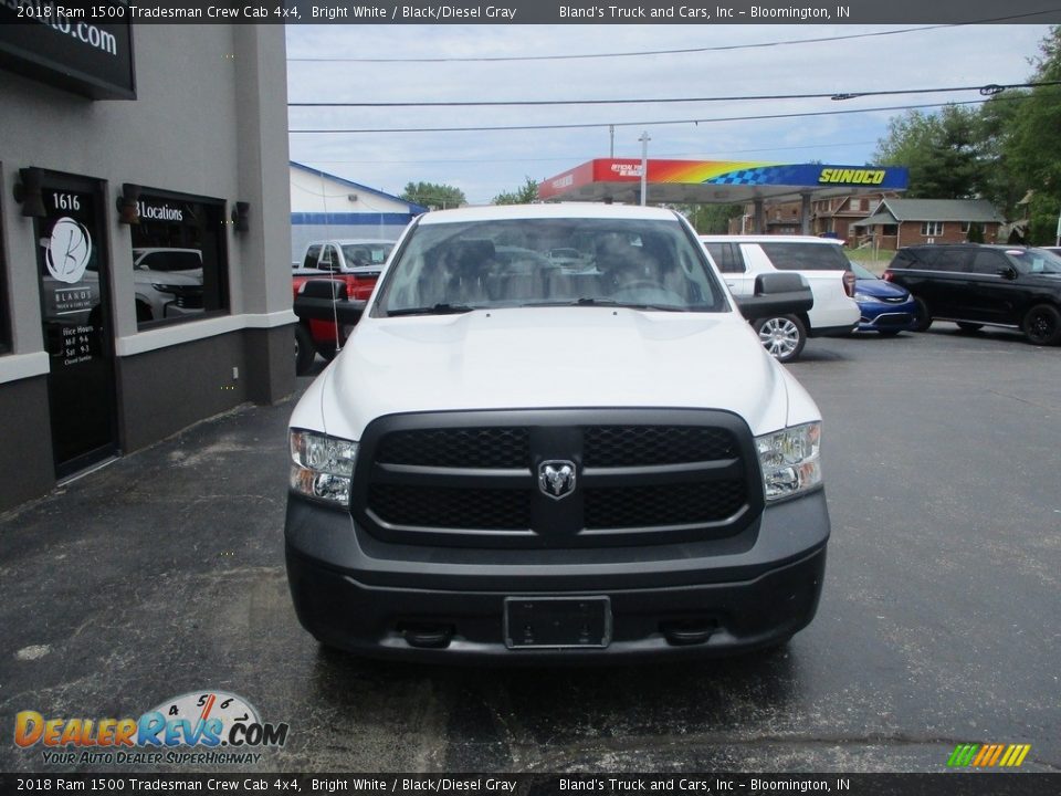 2018 Ram 1500 Tradesman Crew Cab 4x4 Bright White / Black/Diesel Gray Photo #21