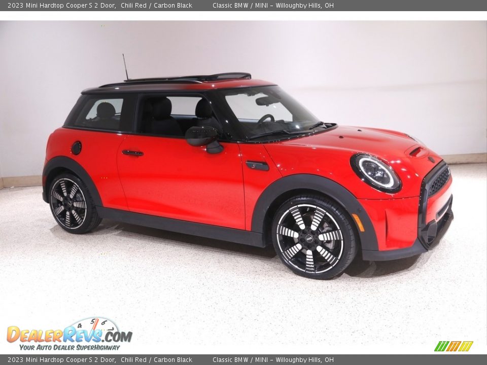 2023 Mini Hardtop Cooper S 2 Door Chili Red / Carbon Black Photo #1