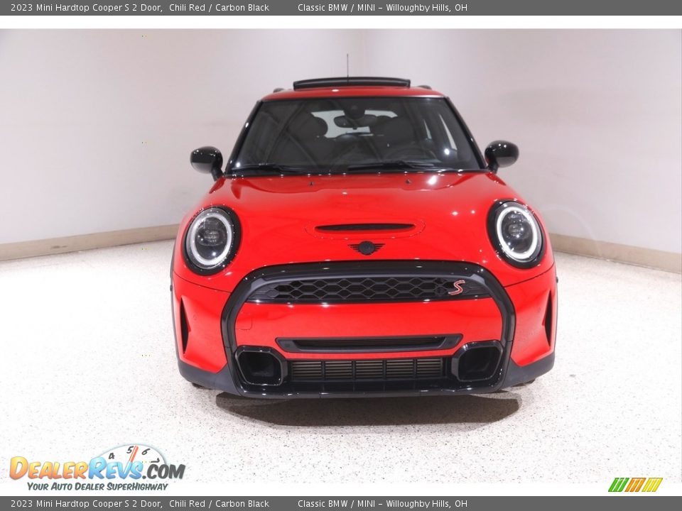 2023 Mini Hardtop Cooper S 2 Door Chili Red / Carbon Black Photo #2