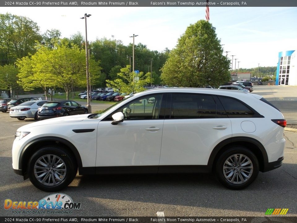 Rhodium White Premium 2024 Mazda CX-90 Preferred Plus AWD Photo #6