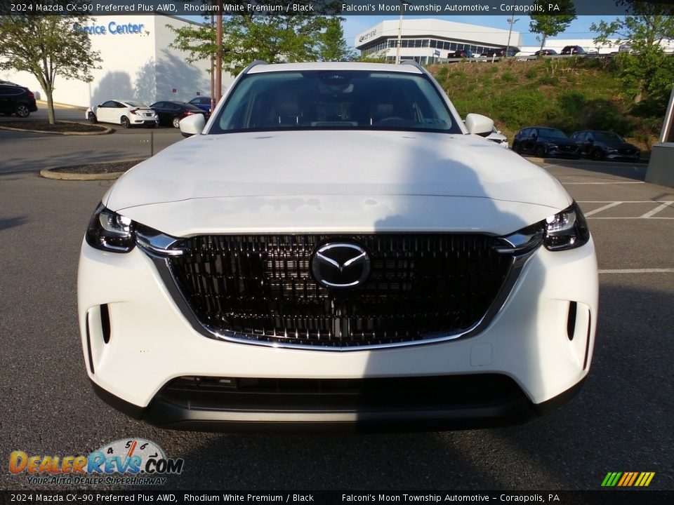 2024 Mazda CX-90 Preferred Plus AWD Rhodium White Premium / Black Photo #8
