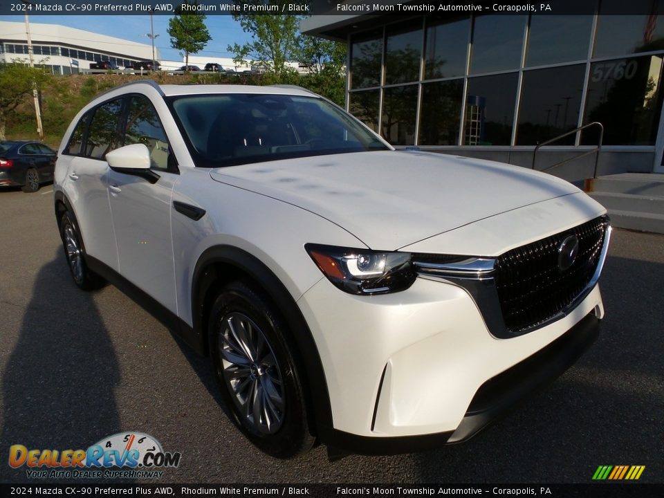 2024 Mazda CX-90 Preferred Plus AWD Rhodium White Premium / Black Photo #9