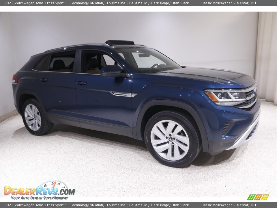 Tourmaline Blue Metallic 2022 Volkswagen Atlas Cross Sport SE Technology 4Motion Photo #1