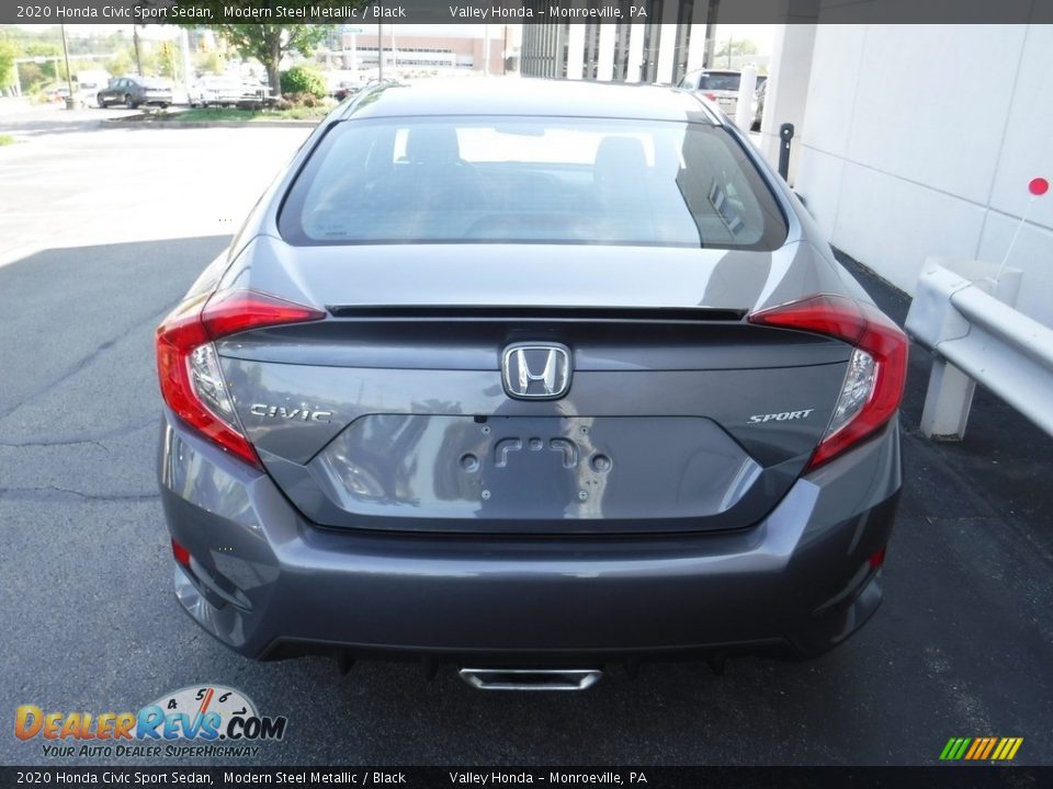 2020 Honda Civic Sport Sedan Modern Steel Metallic / Black Photo #7