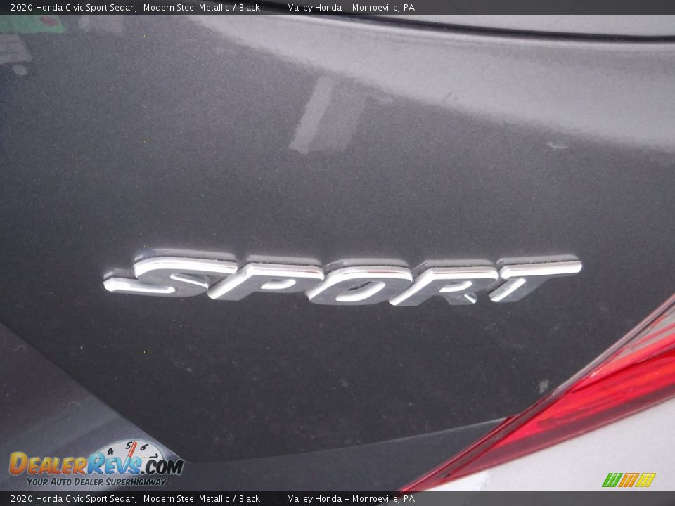 2020 Honda Civic Sport Sedan Modern Steel Metallic / Black Photo #8