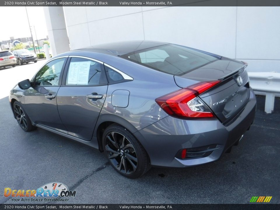 2020 Honda Civic Sport Sedan Modern Steel Metallic / Black Photo #9