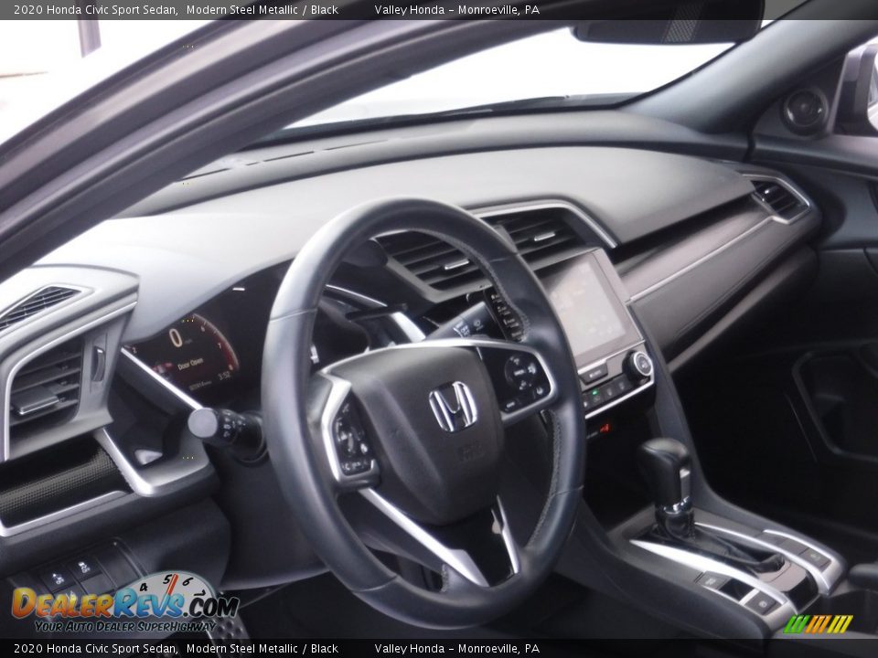 2020 Honda Civic Sport Sedan Modern Steel Metallic / Black Photo #10