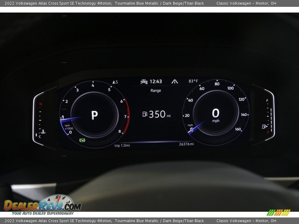 2022 Volkswagen Atlas Cross Sport SE Technology 4Motion Gauges Photo #8