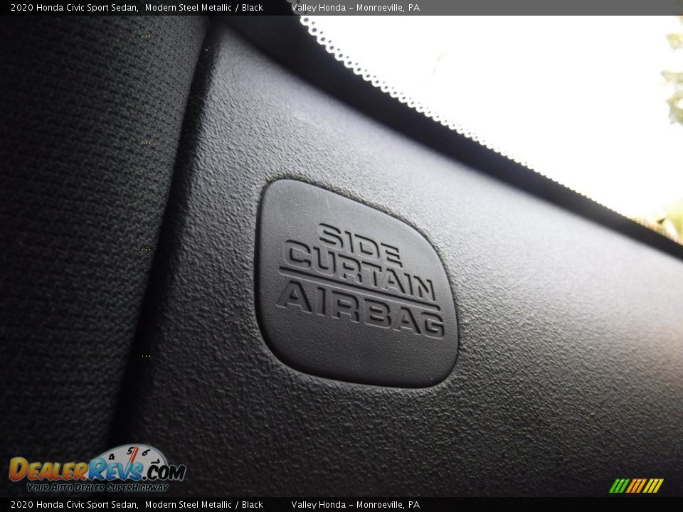 2020 Honda Civic Sport Sedan Modern Steel Metallic / Black Photo #14