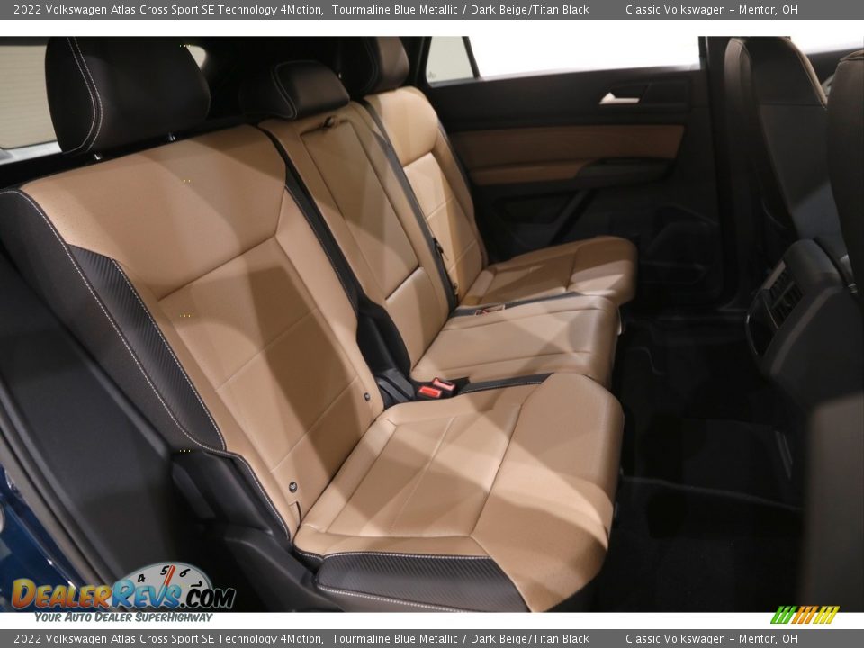 Rear Seat of 2022 Volkswagen Atlas Cross Sport SE Technology 4Motion Photo #16