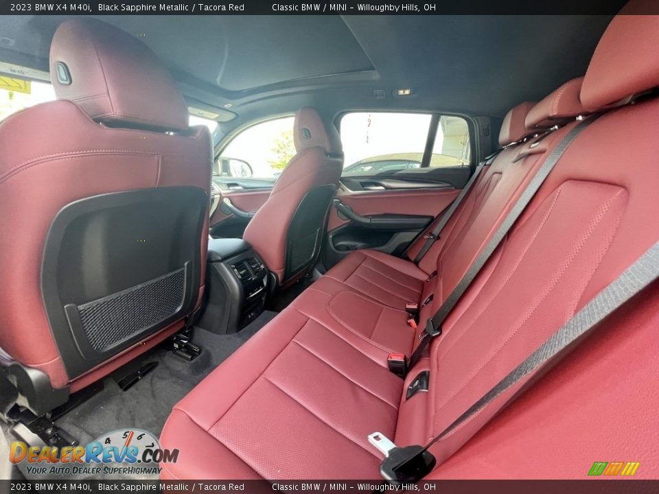 2023 BMW X4 M40i Black Sapphire Metallic / Tacora Red Photo #4