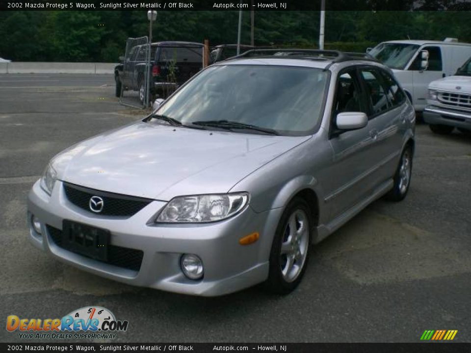2002 Mazda Protege 5 Wagon Sunlight Silver Metallic / Off Black Photo #3