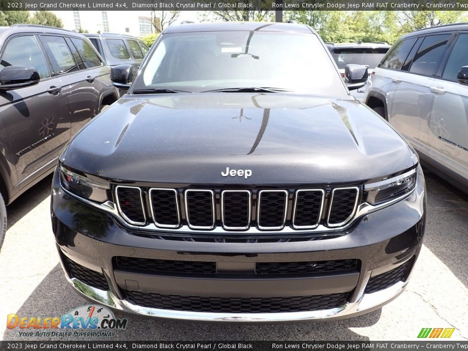 2023 Jeep Grand Cherokee L Limited 4x4 Diamond Black Crystal Pearl / Global Black Photo #2