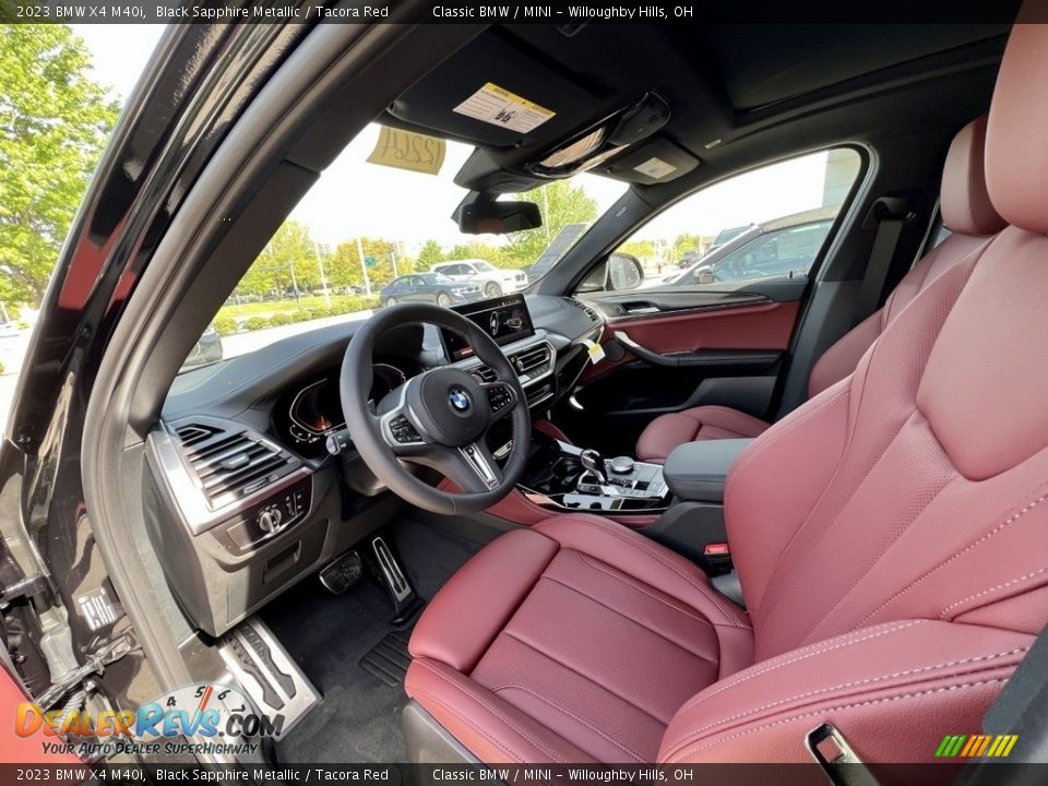 2023 BMW X4 M40i Black Sapphire Metallic / Tacora Red Photo #6