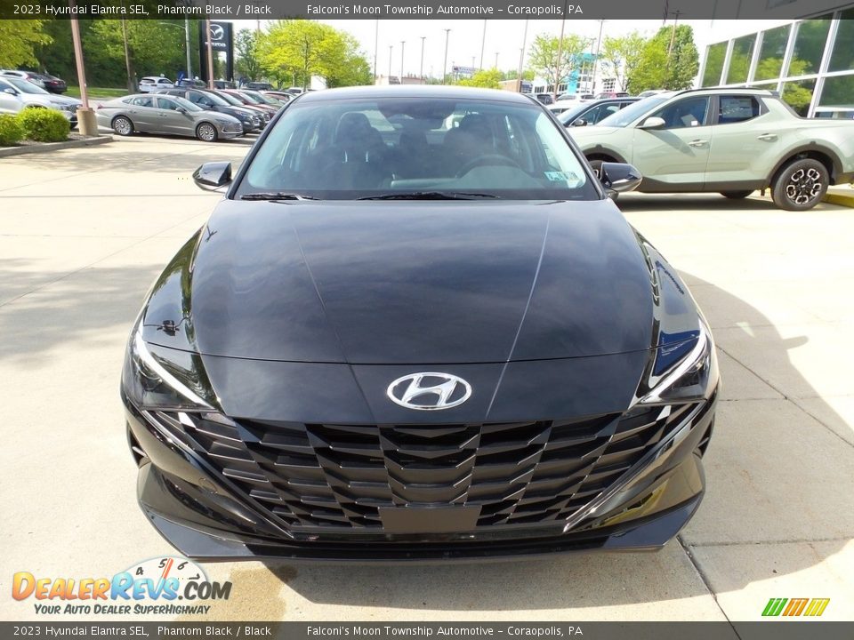 2023 Hyundai Elantra SEL Phantom Black / Black Photo #8