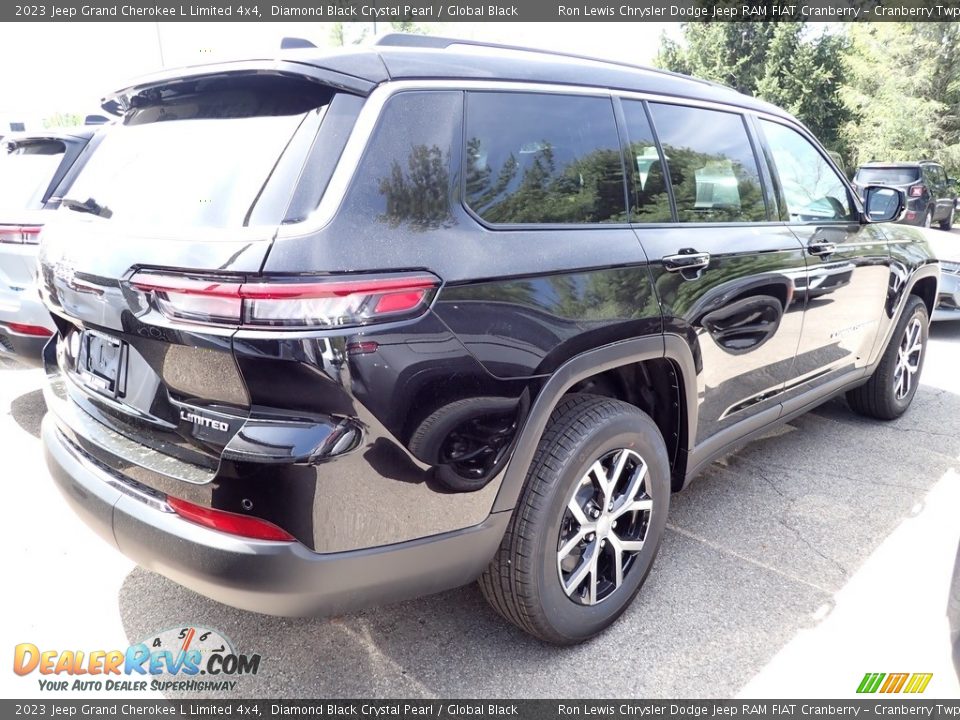 2023 Jeep Grand Cherokee L Limited 4x4 Diamond Black Crystal Pearl / Global Black Photo #4