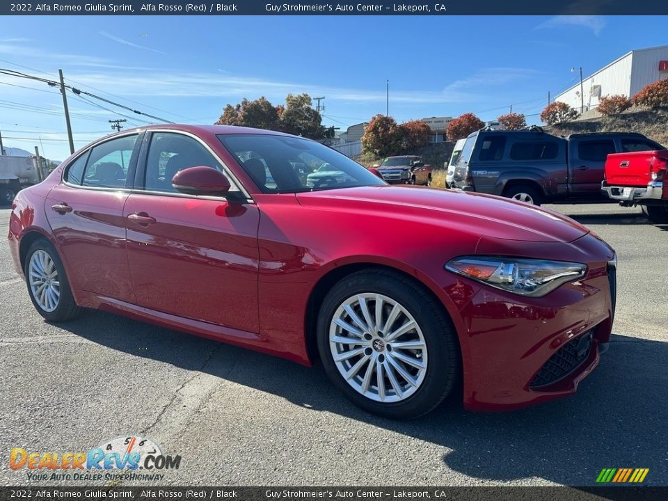 2022 Alfa Romeo Giulia Sprint Alfa Rosso (Red) / Black Photo #1