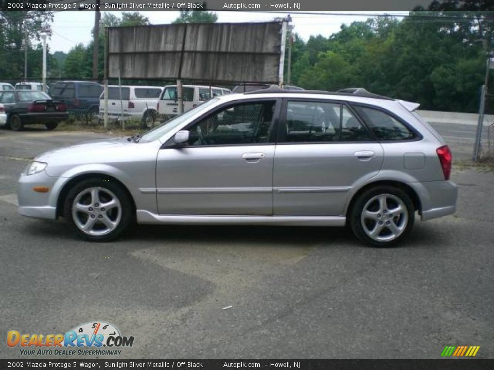 2002 Mazda Protege 5 Wagon Sunlight Silver Metallic / Off Black Photo #4