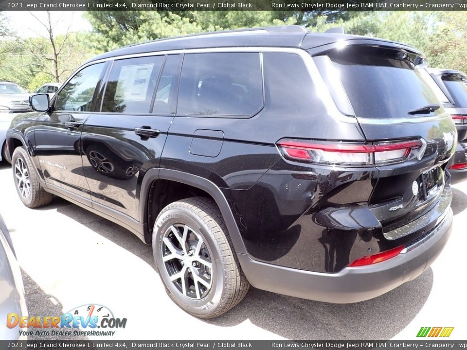 2023 Jeep Grand Cherokee L Limited 4x4 Diamond Black Crystal Pearl / Global Black Photo #5