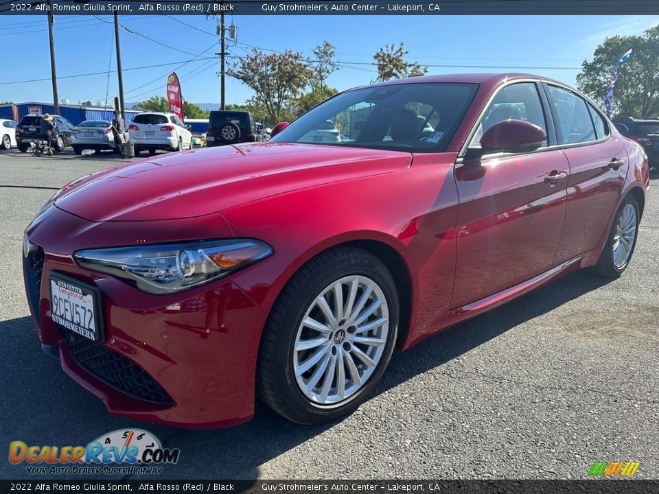 2022 Alfa Romeo Giulia Sprint Alfa Rosso (Red) / Black Photo #3