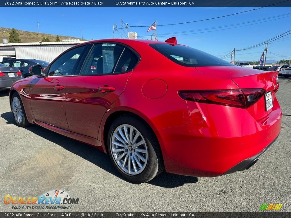 2022 Alfa Romeo Giulia Sprint Alfa Rosso (Red) / Black Photo #4