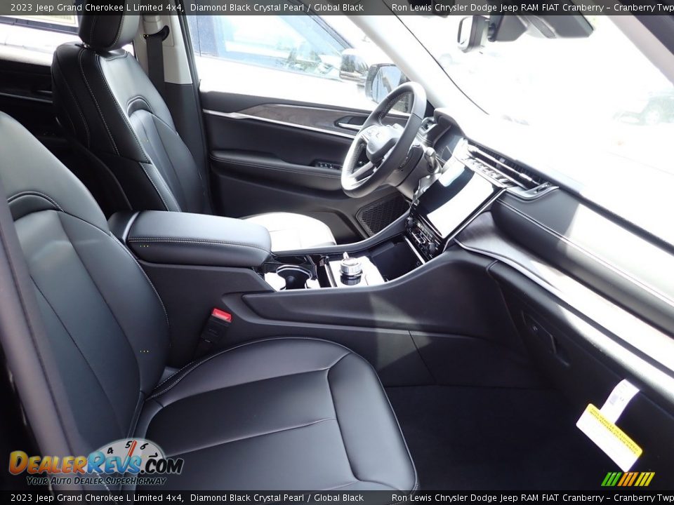 2023 Jeep Grand Cherokee L Limited 4x4 Diamond Black Crystal Pearl / Global Black Photo #8