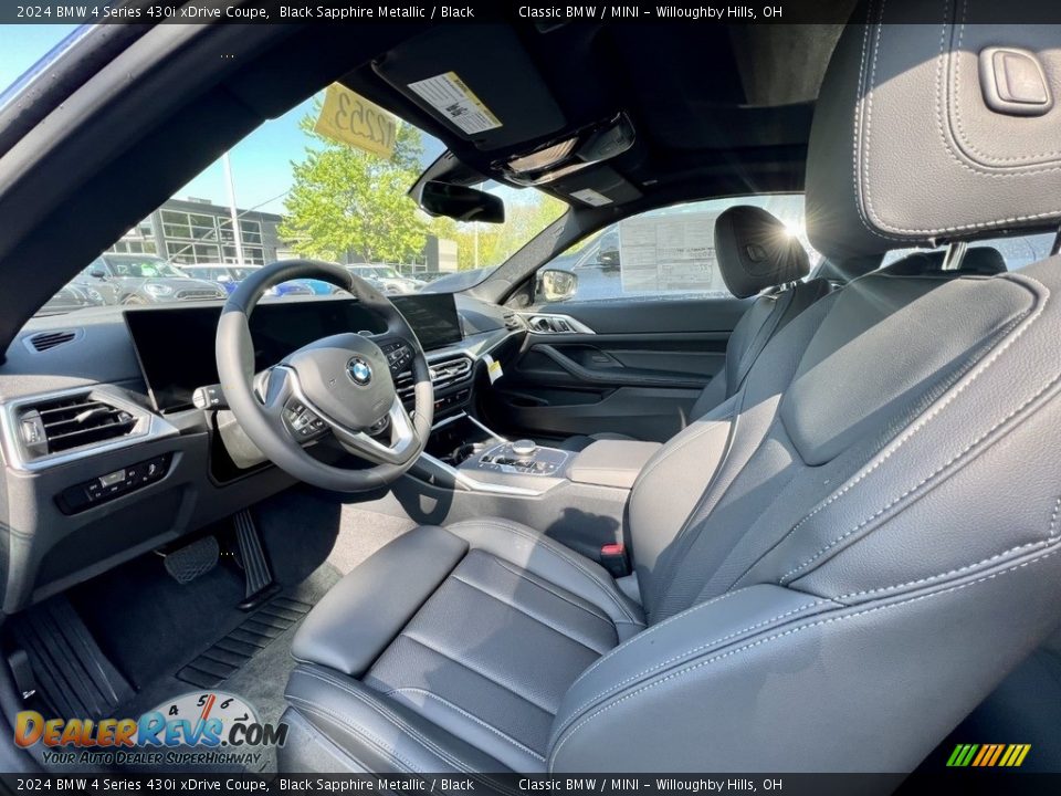 Black Interior - 2024 BMW 4 Series 430i xDrive Coupe Photo #5