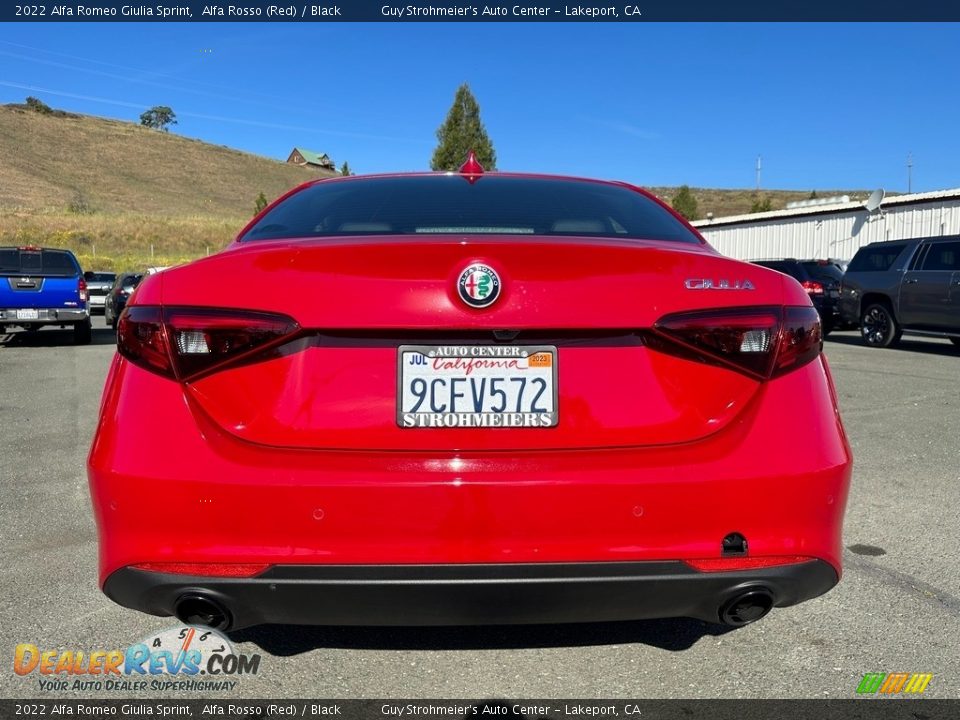 2022 Alfa Romeo Giulia Sprint Alfa Rosso (Red) / Black Photo #5