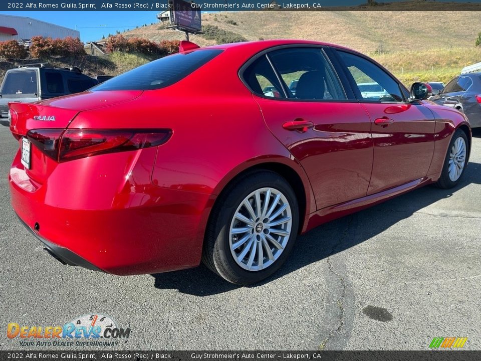 2022 Alfa Romeo Giulia Sprint Alfa Rosso (Red) / Black Photo #6