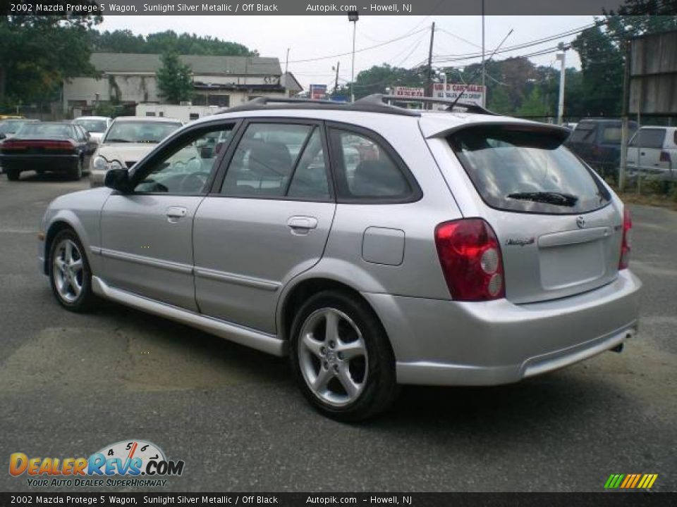 2002 Mazda Protege 5 Wagon Sunlight Silver Metallic / Off Black Photo #5
